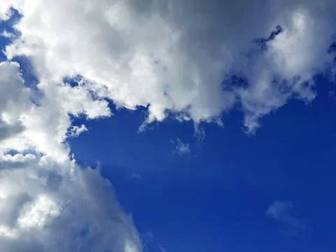 Beautiful clouds in the blue sky. Stock Photos