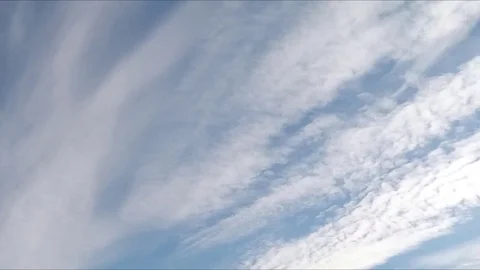 Beautiful clouds in blue sky timelapse Stock Footage 77284930
