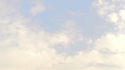 Beautiful clouds in evening sky at sunset timelapse Stock Footage 87209966