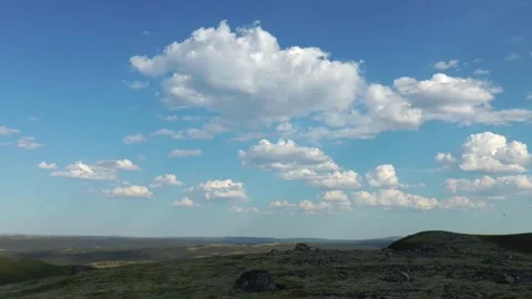 Beautiful clouds fly over the Stock Footage 317183829