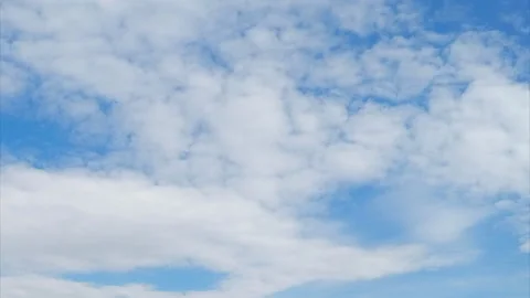 Beautiful clouds fly through the sky timelapse Vidéo 87213743