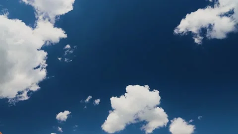 Beautiful clouds flying in the air. Time-lapse. Stock Footage 135193034