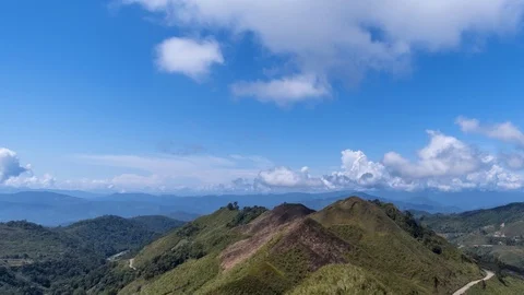 Beautiful clouds formation with blue skies near Sosodikon hill Stock Footage 101408428