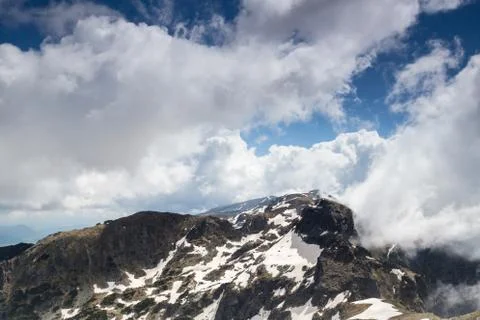 Beautiful clouds in mountain Stock Photos
