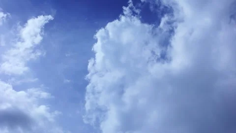 Beautiful clouds moving in sky, timelapse Stock Footage 303521624