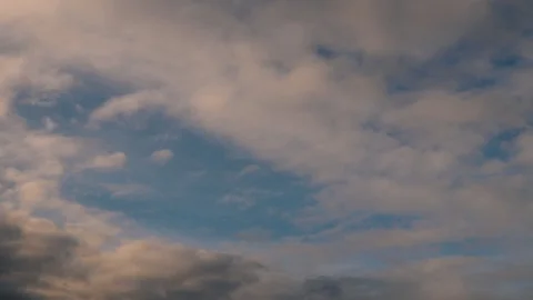 Beautiful clouds moving, timelapse clouds Stock Footage 125446996