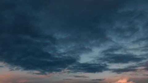 Beautiful clouds moving, timelapse clouds Stock Footage 125447154