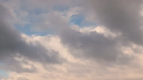 Beautiful clouds moving, timelapse clouds Stock Footage 125447656