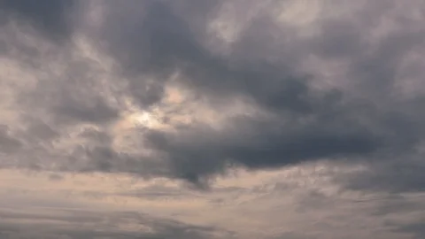 Beautiful clouds moving, timelapse clouds Stock Footage 125448276