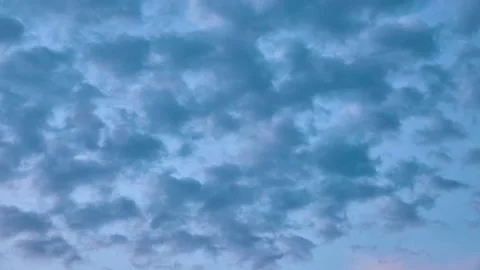 Beautiful clouds quickly swim around sky in evening. Stock Footage 213333558