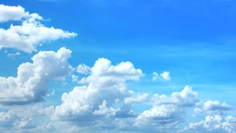 Beautiful clouds in the sky background. Stock Photos