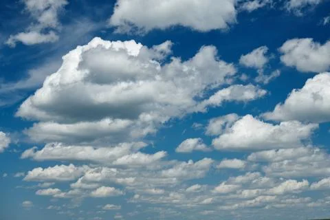 Beautiful clouds in the sky at day Stock-Fotos