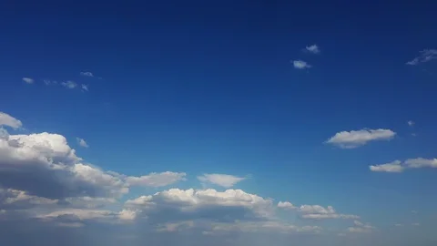 Beautiful clouds in the sky. Video stock 128934575