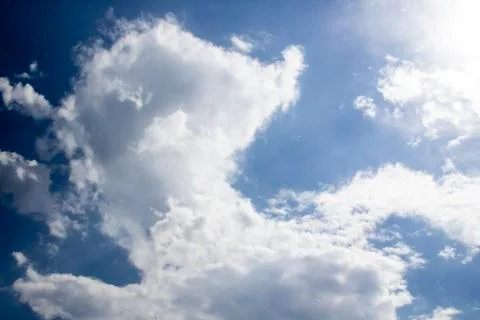 Beautiful clouds in the sky.  Pattern from clouds Stock Photos