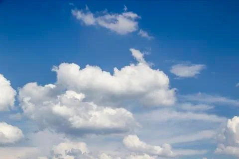 Beautiful clouds in the sky.  Pattern from clouds Stock Photos