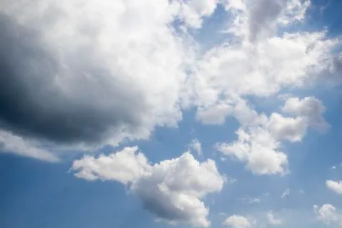 Beautiful clouds in the sky.  Pattern from clouds Stock Photos