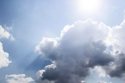 Beautiful clouds in the sky.  Pattern from clouds Stock Photos