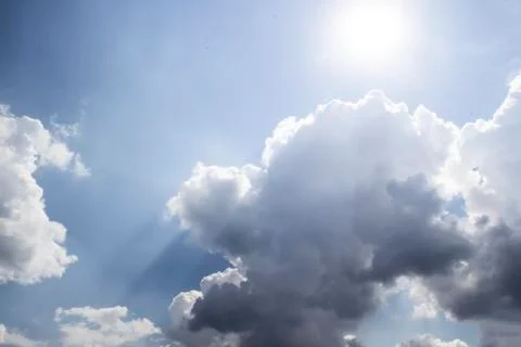 Beautiful clouds in the sky.  Pattern from clouds Stock Photos
