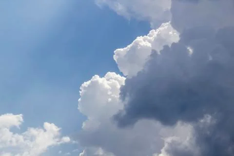 Beautiful clouds in the sky.  Pattern from clouds Stock Photos