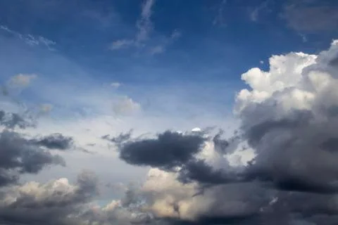 Beautiful clouds in the sky.  Pattern from clouds Stock Photos