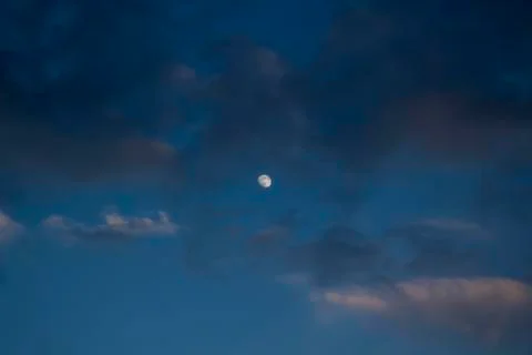 Beautiful clouds in the sky.  Pattern from clouds. Dramatic view Stock Photos