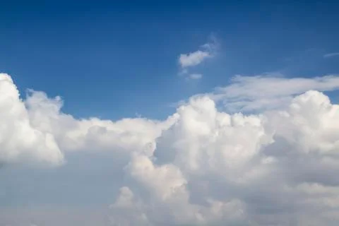 Beautiful clouds in the sky.  Pattern from clouds Stock Photos