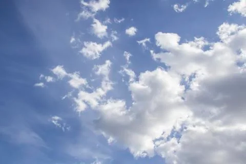 Beautiful clouds in the sky.  Pattern from clouds Stock Photos