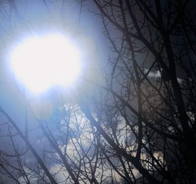 Beautiful clouds in the sky Foto stock