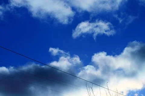 Beautiful clouds in the sky Stock Photos