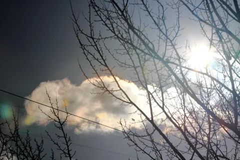 Beautiful clouds in the sky Stock Photos