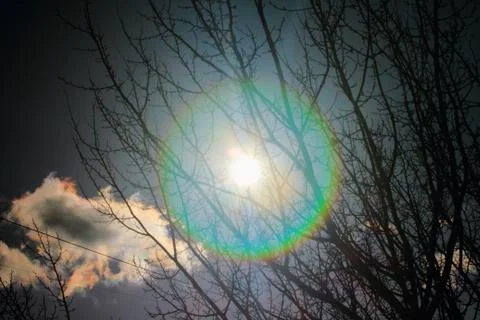 Beautiful clouds in the sky Stock Photos