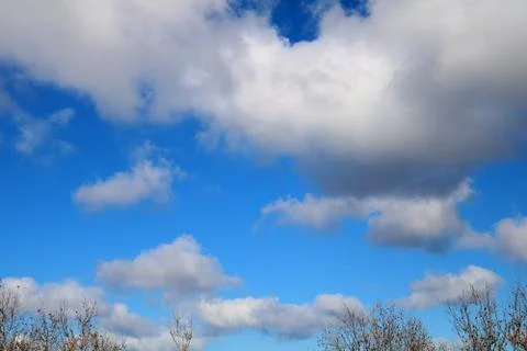 Beautiful clouds in the sky Stock Photos