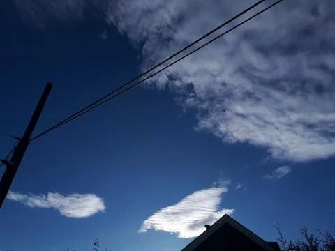 Beautiful clouds in the sky Foto stock