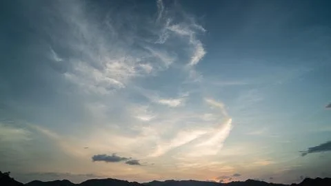 Beautiful clouds in the sky Stock Photos