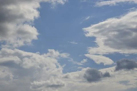 Beautiful clouds in the sky Stock Photos