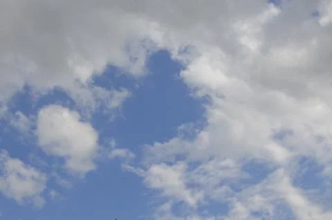 Beautiful clouds in the sky Stock Photos