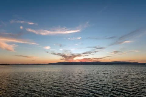 Beautiful clouds in the sky at sunset dramatic landscape. Foto stock