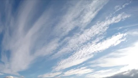 Beautiful clouds in the sky timelapse Stock Footage 82048393