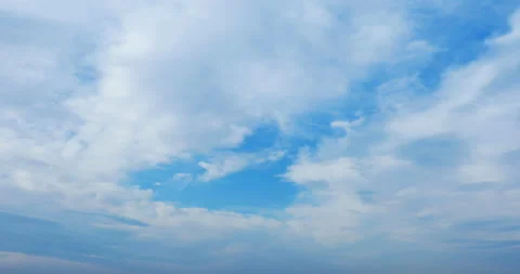 Beautiful Clouds Sky Timelapse Stock Footage 121795501