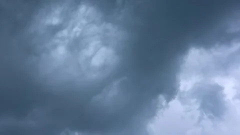 Beautiful clouds before a storm and rain Video stock 335476206