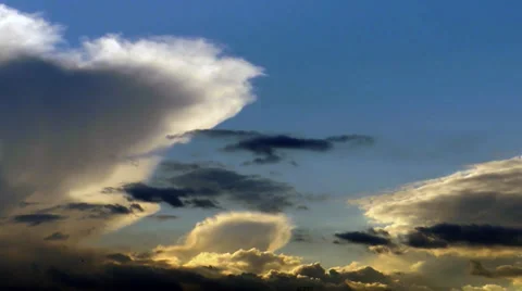 Beautiful Clouds in a Sunset 库存影片 39022168