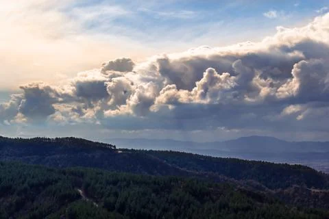 Beautiful clouds before sunset Stock Photos