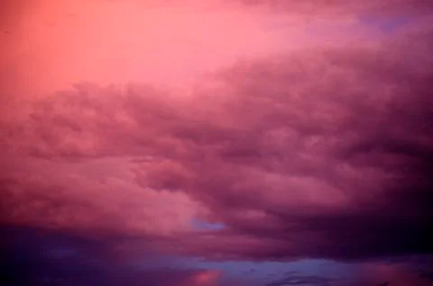 Beautiful clouds on sunset sky Foto stock