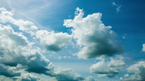 Beautiful Clouds in Time-lapse. Daylight. 4K. Stock Footage 40703266