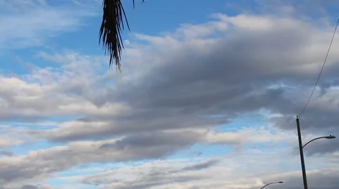 Beautiful Clouds TimeLapse Stock Footage 46411776