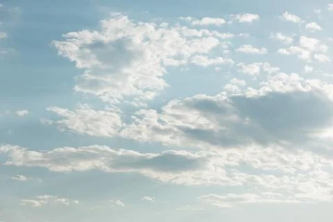 Beautiful cloudscape in the blue sky Stock Photos
