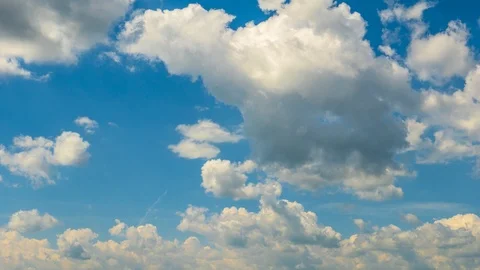 Beautiful cloudscape with clouds, time lapse Stock Footage 90553711