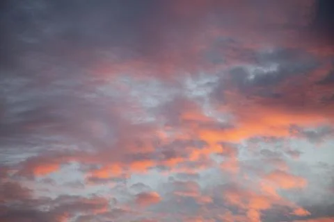 Beautiful Cloudscape with Dramatic Sky and Scenic Nature Background, No Peo.. Stock Photos