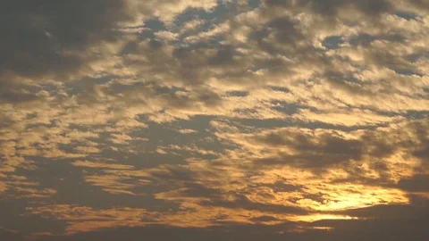 Beautiful cloudscape with large, building clouds Stock Footage 95060115