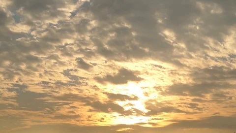 Beautiful cloudscape with large, building clouds Stock Footage 95060117